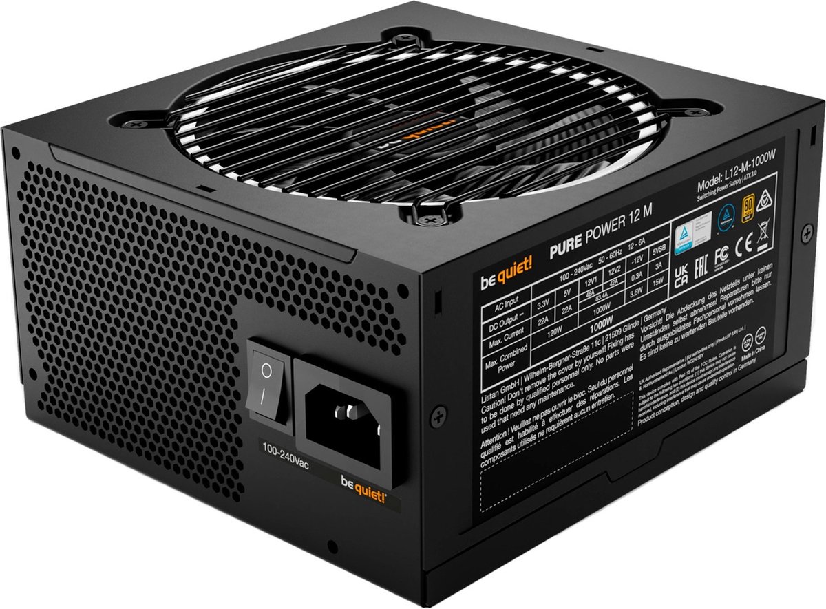 be quiet! Pure Power 12 M 1000W Voeding - afbeelding 5