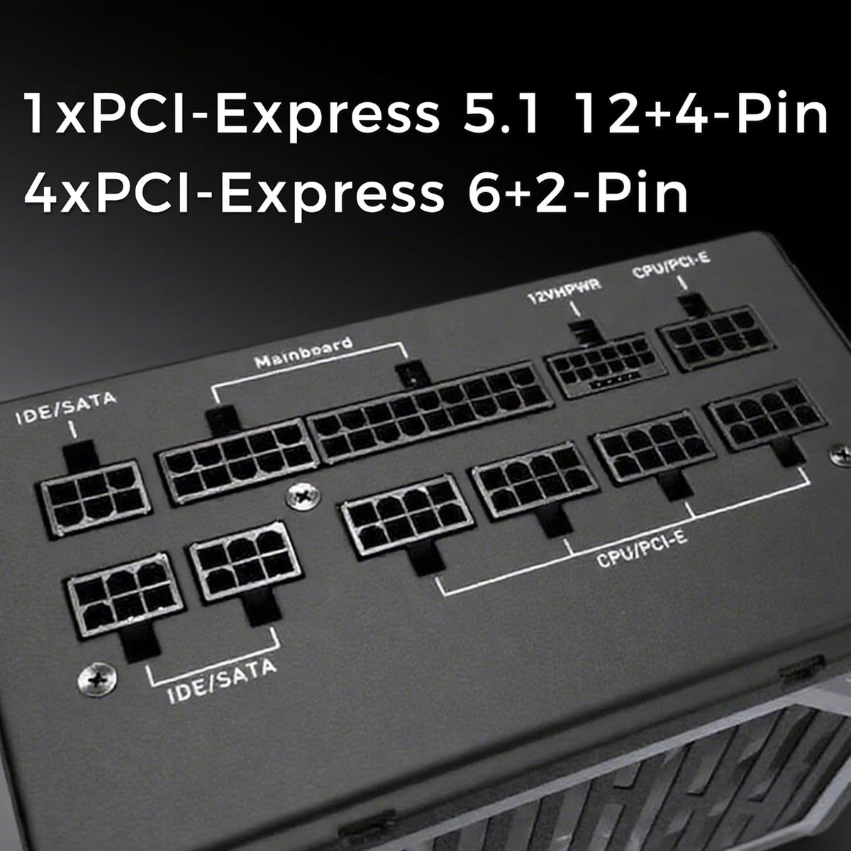 750W Voedingseenheid Voor Gaming En High-Performance Pc'S - afbeelding 3