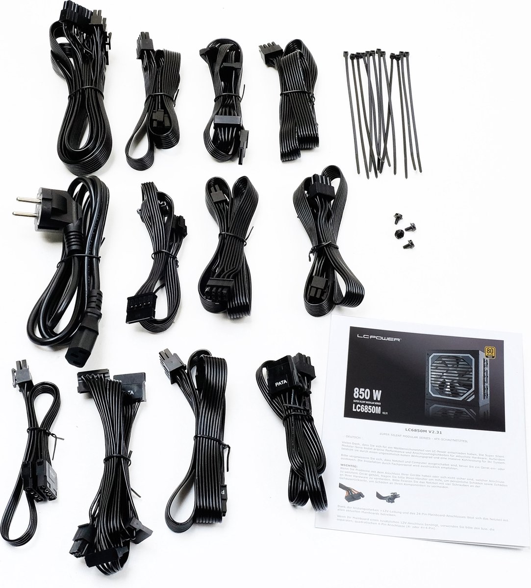 850W Super Silent Modular 80 Plus Gold Power Supply -Lc6850M Version 2.31 Computer Voeding - afbeelding 9