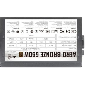 Aero 550W 80+ Bronze - afbeelding 6