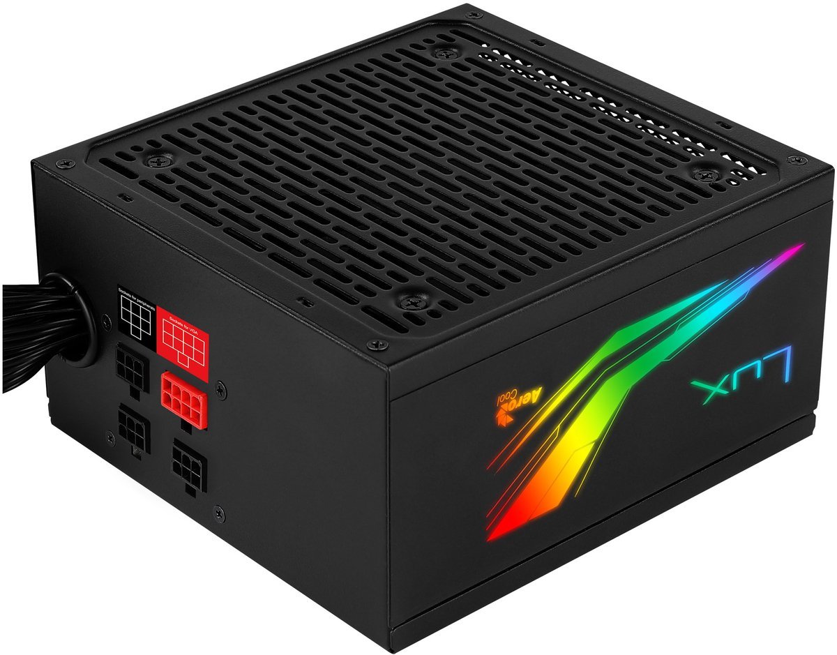 Aerocool Aerocool Lux Rgb 550M Power Supply Unit 550 W 20+4 Pin Atx Zwart