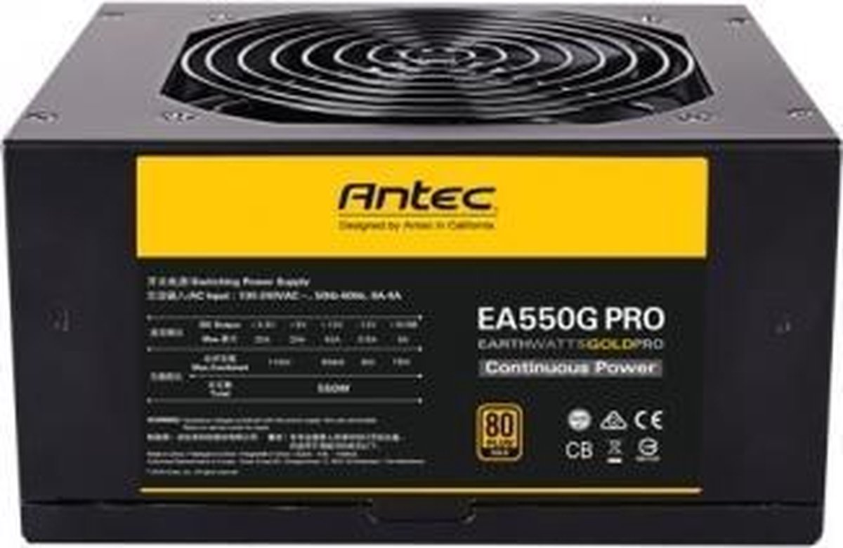 Antec Ea550G Pro Power Supply Unit 550 W 24-Pin Atx Atx Zwart voeding - afbeelding 3