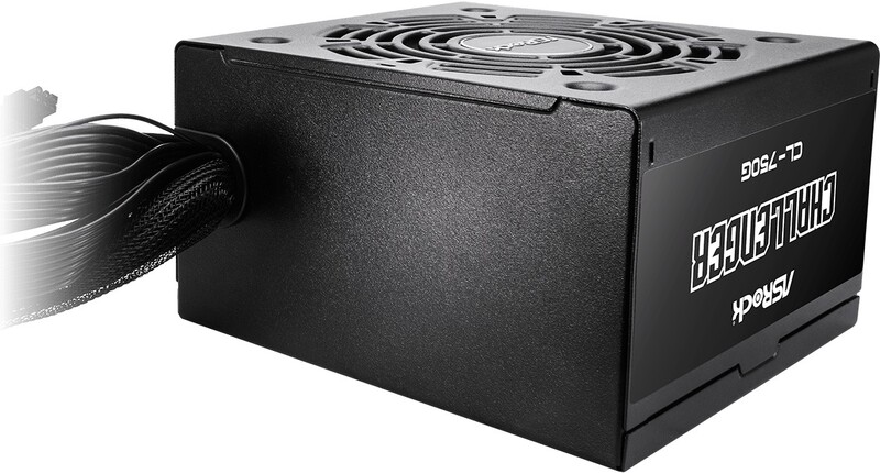 Asrock challenger cl 750g voeding atx 3 orig - ASRock Challenger CL-750G 750W Voeding (Black)
