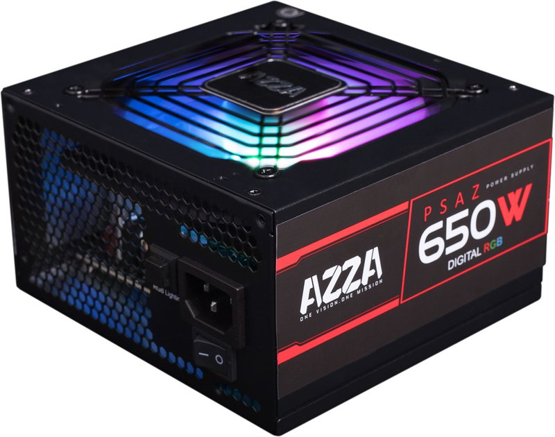 Azza psaz 650w 650w atx zwart - Azza PSAZ-650W(ARGB) Voeding