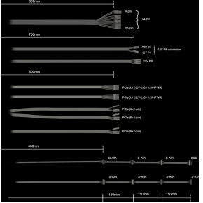 Power Zone 2 1200W ATX 3.1 Power Supply - afbeelding 7