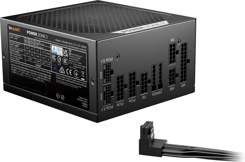 Be quiet power zone 2 1200w voeding 3 orig - be quiet! Power Zone 2 1200W ATX 3.1 Power Supply