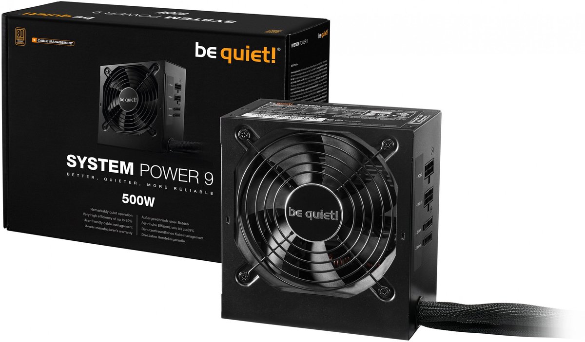 System Power 9 CM 500W 80 PLUS Bronze Semi-Modular PSU - afbeelding 5