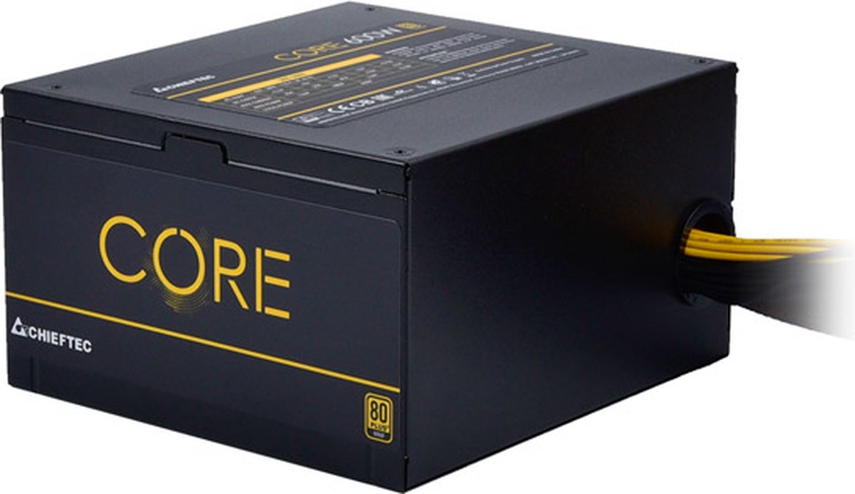 Chieftec Core Bbs-600S Power Supply Unit 600 W 24-Pin Atx Ps/2 Zwart voeding - afbeelding 2