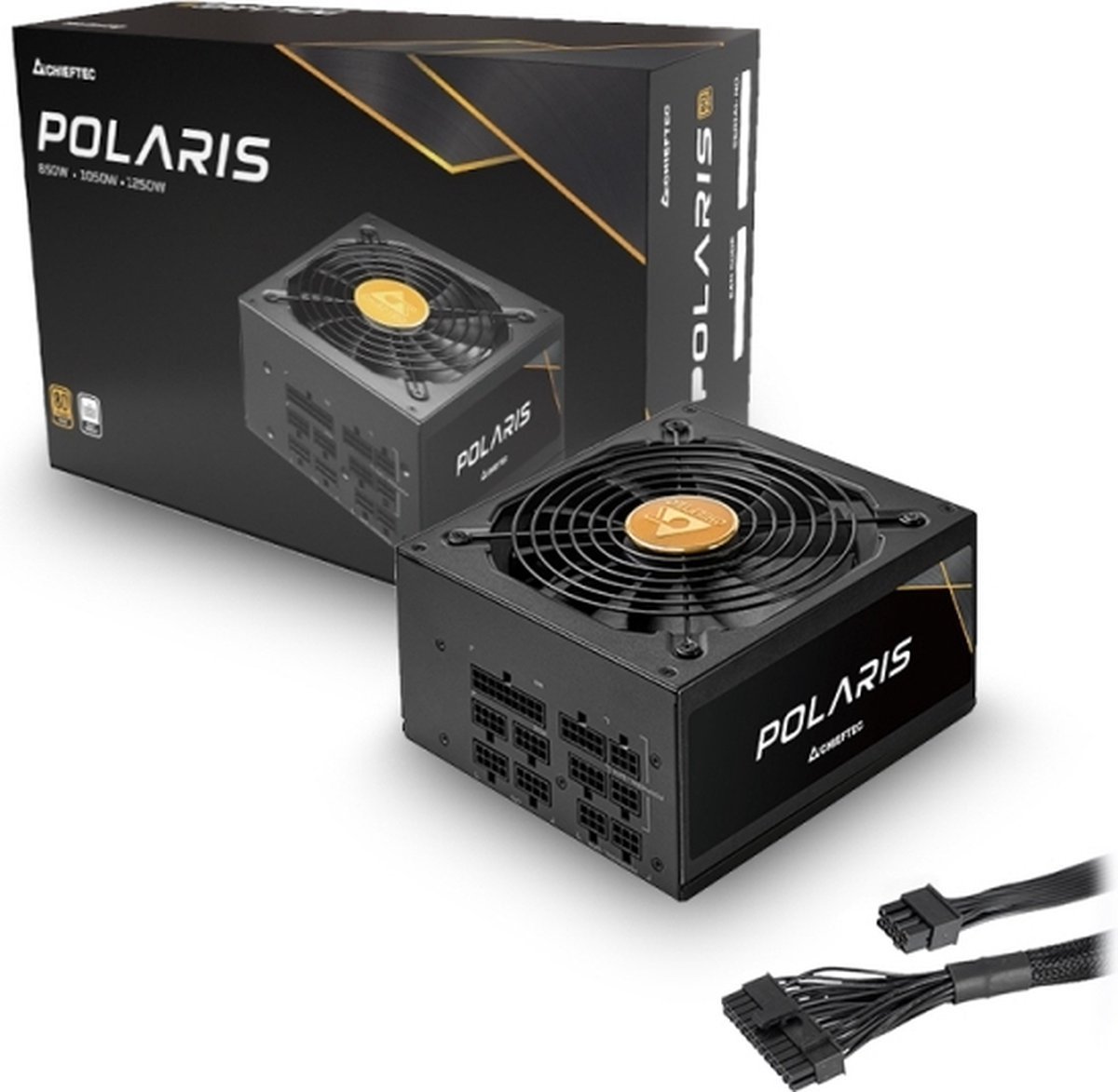 Chieftec Polaris 1250W Power Supply Unit 20+4 Pin Atx Zwart voeding - afbeelding 2