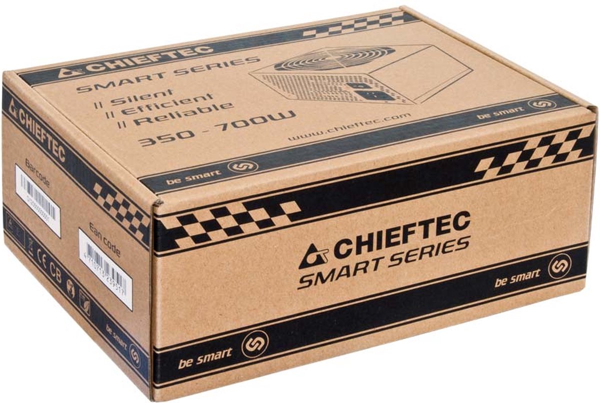 Chieftec Smart Gps-600A8 Power Supply Unit 600 W 20+4 Pin Atx Atx Zwart voeding - afbeelding 4