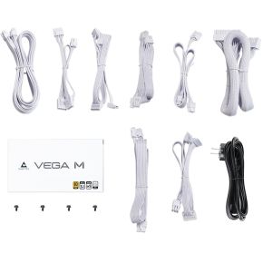 Chieftec Vega M White 1000W - Atx12V 3.1 - 80- Plus Gold - 1000 Watt - Modulair voeding - afbeelding 6