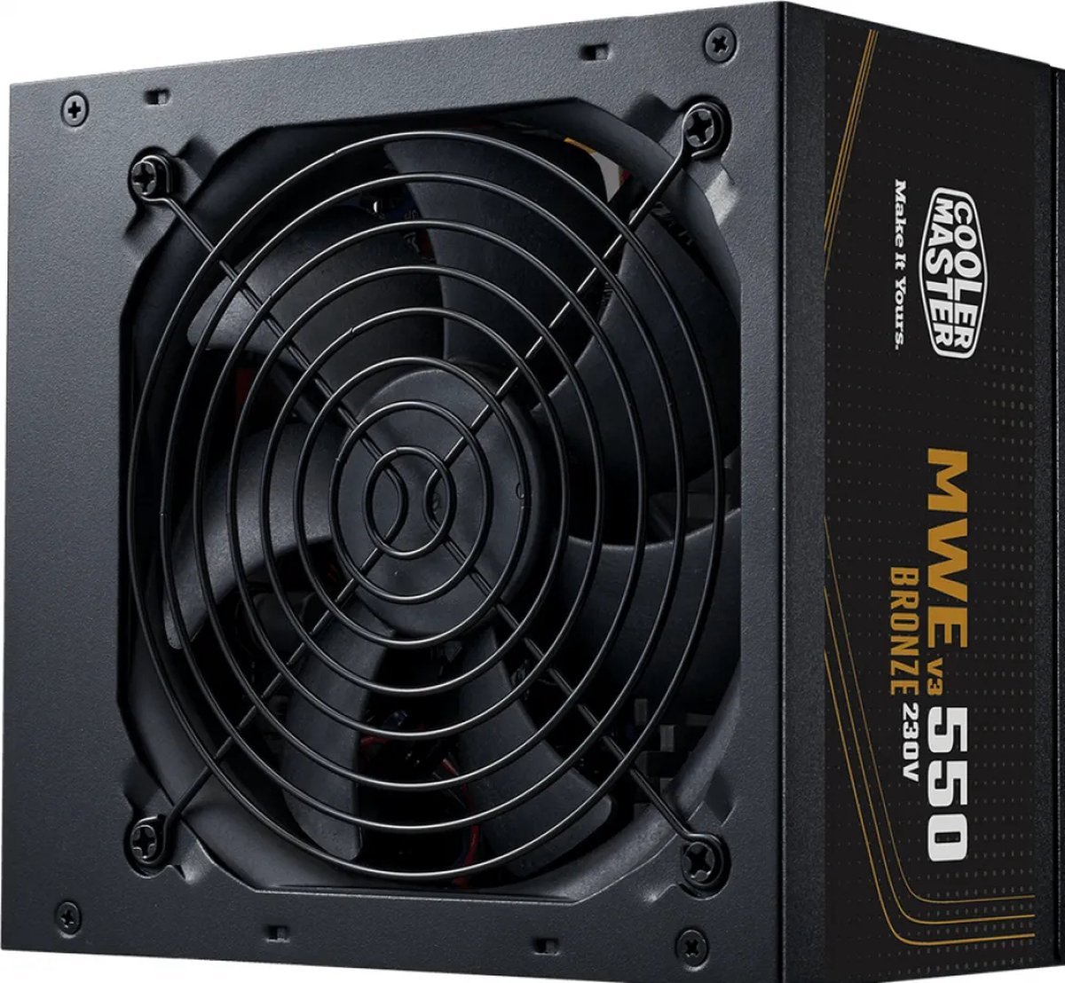 Cooler Master Cooler Master Mwe Bronze 550 V3 230V - Voeding Atx12V 3.1 - 80 Plus Bronze - 550 Watt - 200-240 Volt Wisselstroom V - Actieve Pfc - Zwart