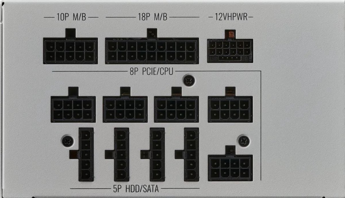Cooler Master Cooler Master Mwe Gold 1050 V2 Atx 3.1 White Edition - Voeding - Atx12V 3.1 - 80 Plus Gold - 1050 Watt - Modulair - 100-240V - Actieve Pfc - 140Mm Silent Fan - Wit