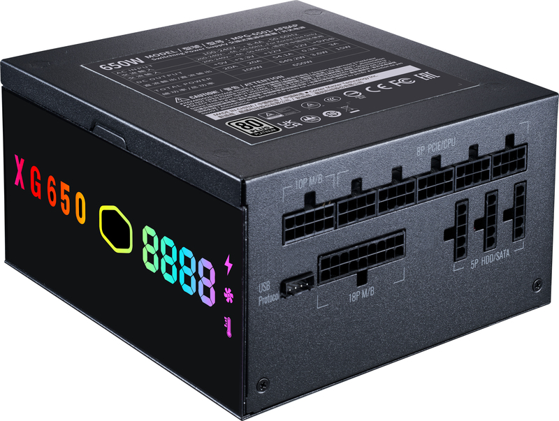 Cooler master xg platinum plus 650w 2 orig - XG Plus 650 Platinum 650W Voeding