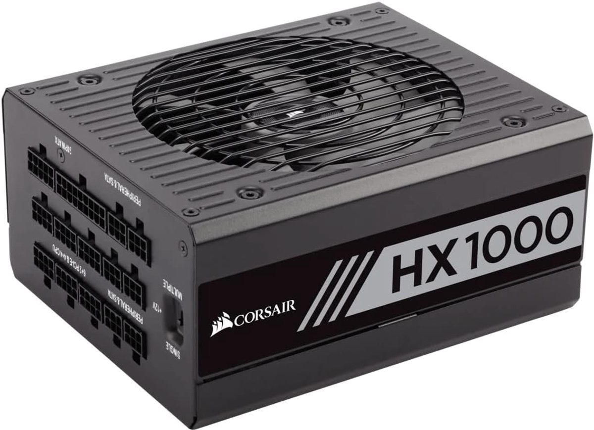 Corsair Corsair Hx Series Hx1000 1000W - Atx Power Supply, 80 Plus Platinum - Pc Voeding, Volledig Modulair Kabelmanagement, 80 Plus Platinum, 1000 Watt