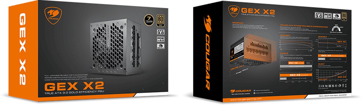 GEX X2 850W 80 Plus Gold Fully Modular ATX 3.0 Power Supply - afbeelding 5