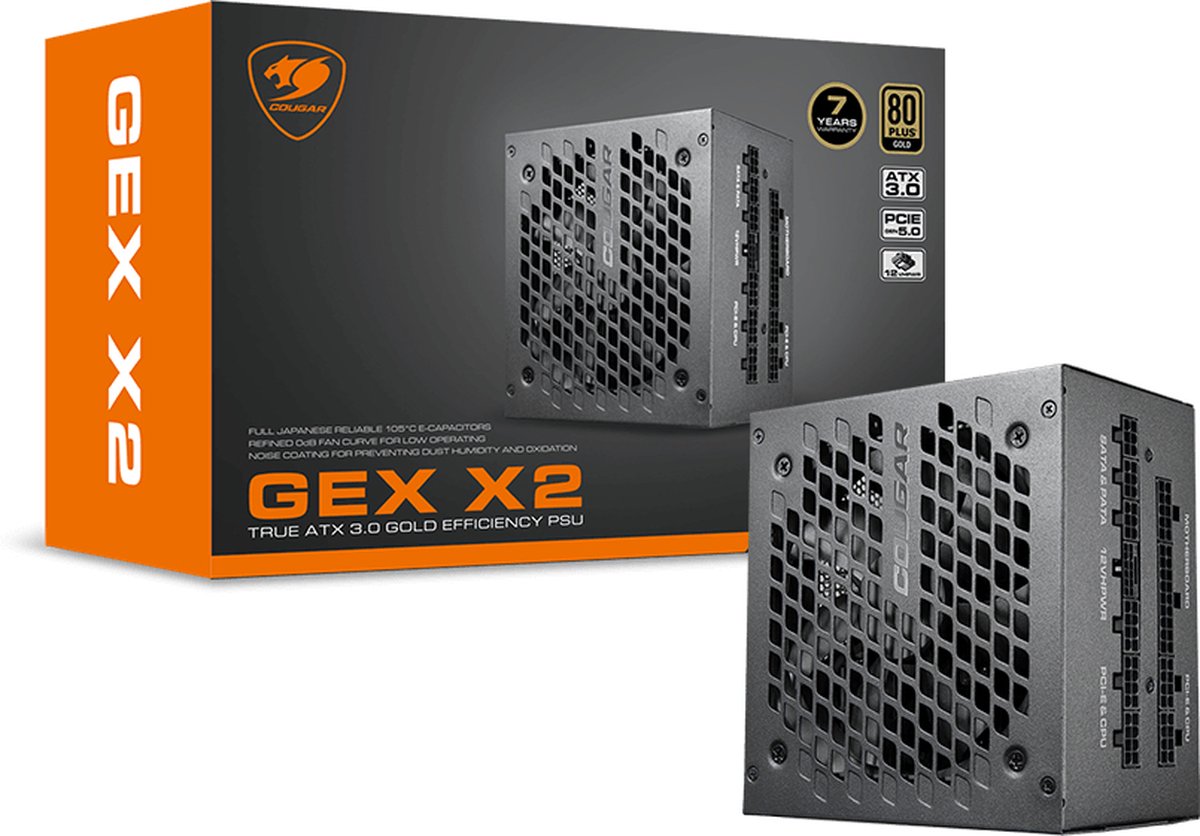 GEX X2 850W 80 Plus Gold Fully Modular ATX 3.0 Power Supply - afbeelding 6