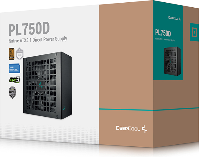 Deepcool pl750 d 7 orig - DeepCool PL750D 750W 80 Plus Bronze ATX 3.0 Power Supply