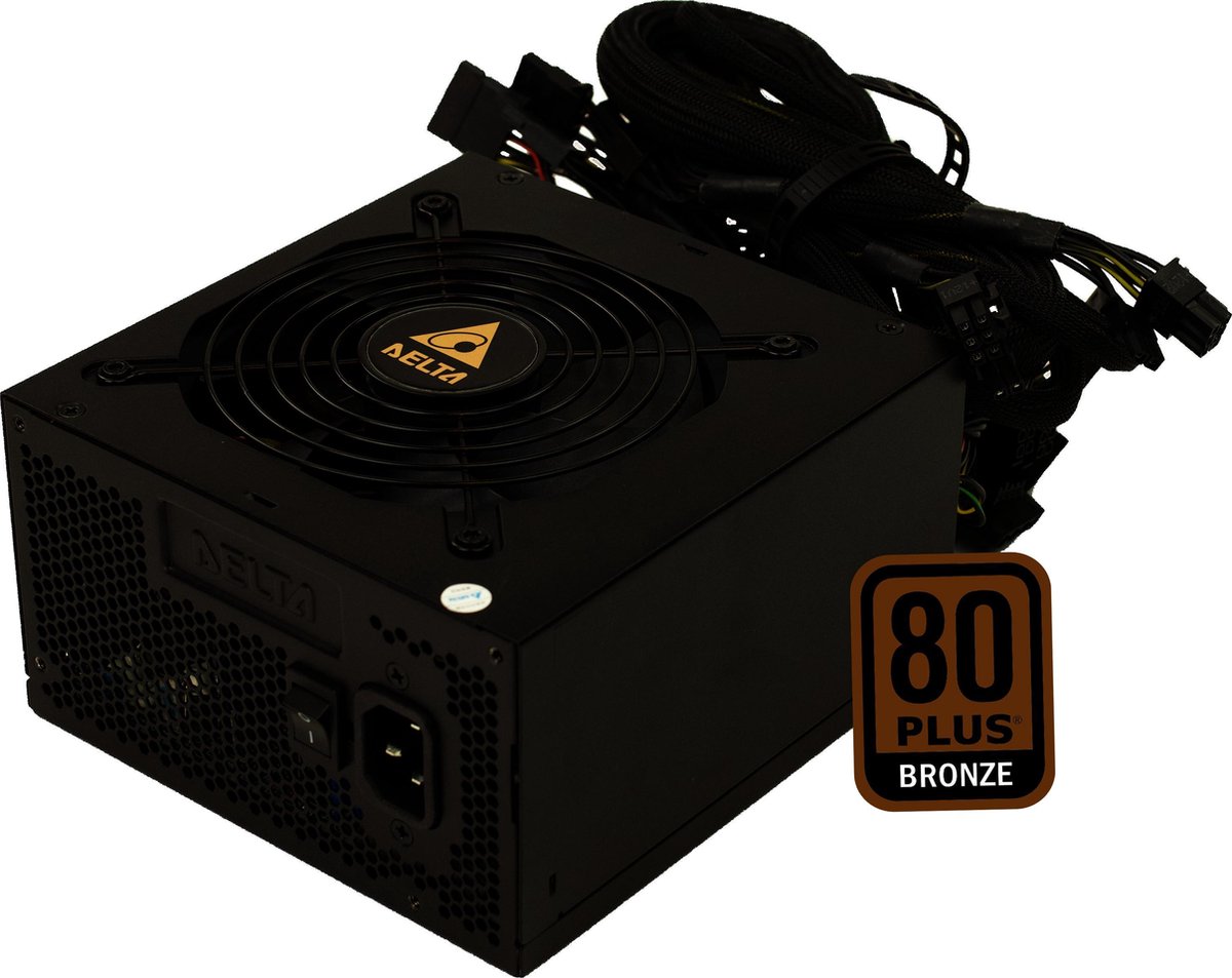 Deltae Voeding - Pc Voeding - Psu Atx Bronze 650 Watt Gaming Power Supply - afbeelding 2
