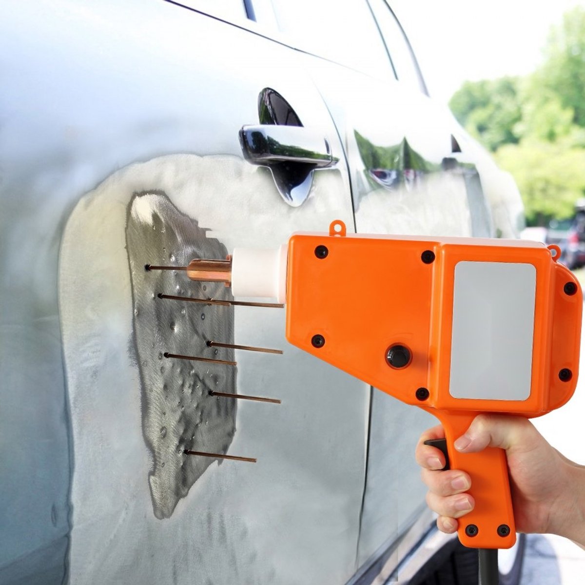 Carrosserie Spotter Puntlasapparaat / Uitdeukapparaat 800VA 1600A 800W Voeding (Orange) - afbeelding 7