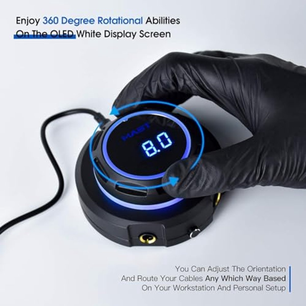 Tattoo Voeding Met Lcd-Scherm En 2A Sterke Stroom Voor Tattoo Machines 24W Voeding - afbeelding 3