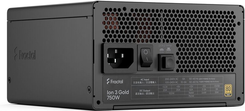 Fractal design ion gold 3 750w voeding 2 orig - Fractal Design Ion 3 Gold 750W Voeding