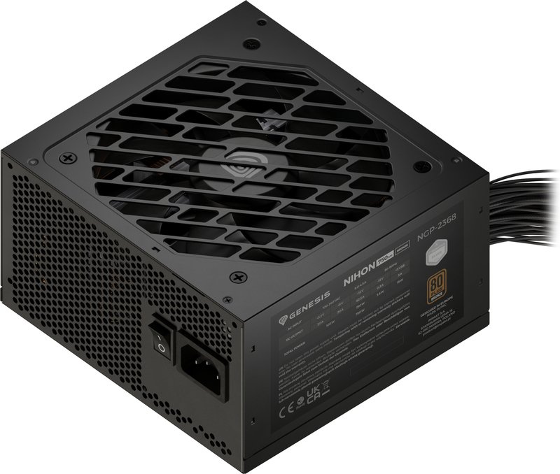 Genesis nihon 750nm power supply unit 6233600 - Genesis Nihon 750NM 750W Voeding (Black)