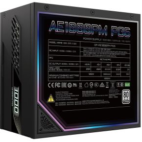 Gigabyte gp ae1000pm pg5 2 0 3 orig - Gigabyte GP-AE1000PM PG5 2.0 1000W Voeding (Black)
