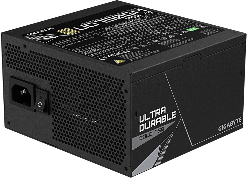Gigabyte gp ud750gm pg5 v2 750w voeding 3 orig - GIGABYTE UD750GM PG5 V2 750W Voeding (Black)