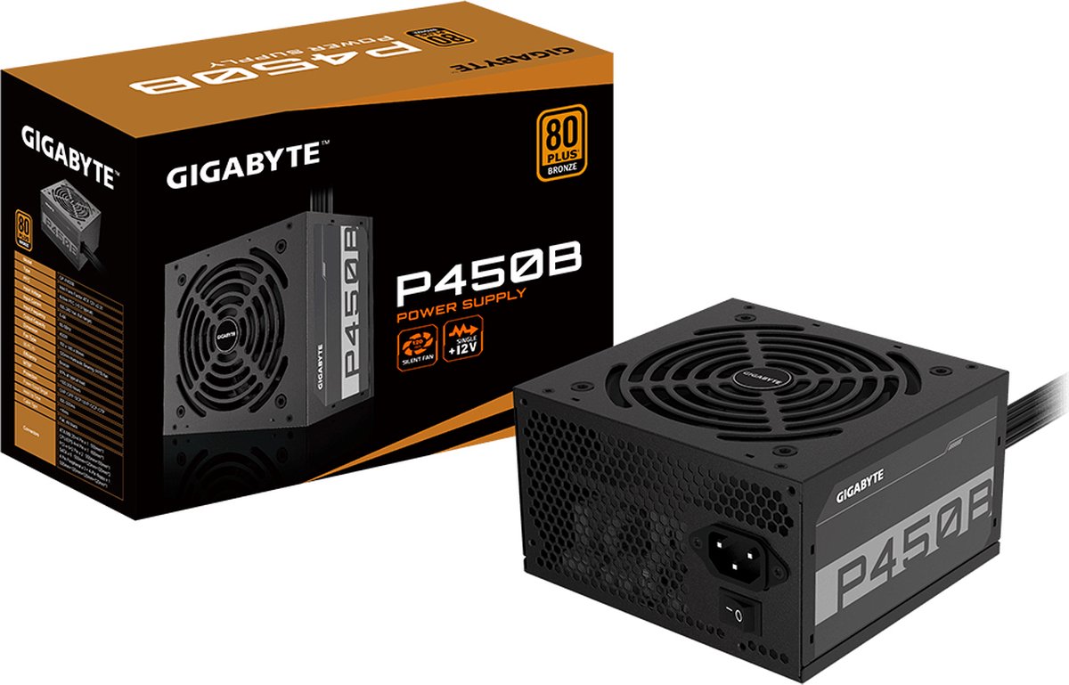 Gigabyte P450B Power Supply Unit 450 W 20+4 Pin Atx Atx Zwart voeding - afbeelding 3