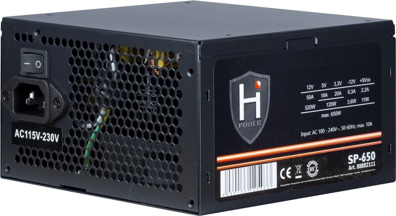 Inter tech 650w inter tech hipower sp 650 2 orig - Inter-Tech HIPOWER SP-650 unit 650 W Voeding