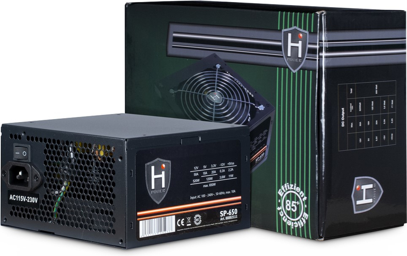 Inter tech 650w inter tech hipower sp 650 3 orig - Inter-Tech HIPOWER SP-650 unit 650 W Voeding
