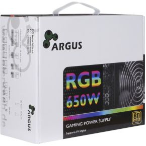 Argus Rgb-650W Cm Ii Power Supply Unit 20+4 Pin Atx Atx (Black) - afbeelding 3
