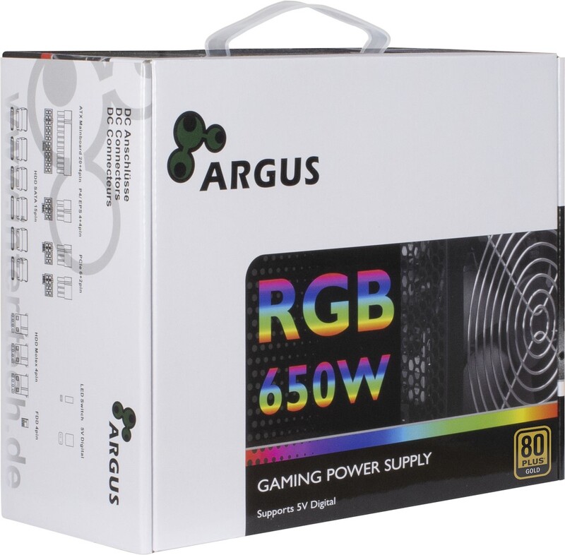 Inter tech argus 650w cm ii voeding 3 orig - Inter-Tech Argus RGB-650W CM II Voeding