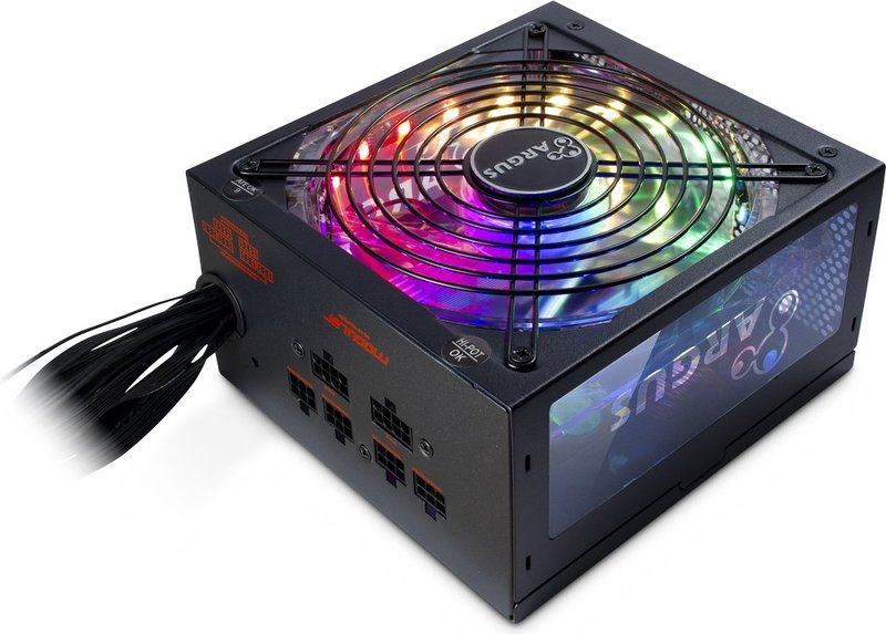 Inter tech argus 650w cm ii voeding - Inter-Tech Argus RGB-650W CM II Voeding