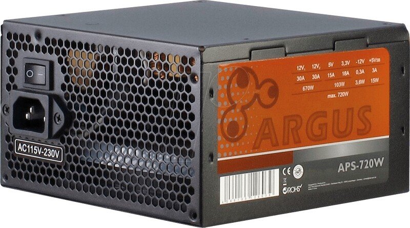Inter tech argus aps 720 720w voeding - Inter-Tech Argus APS-720W Voeding