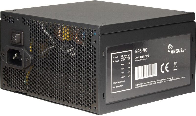 Inter tech argus bps 700 700w voeding 4 orig - Inter-Tech ArgusNT BPS-700 700W Voeding (Black)