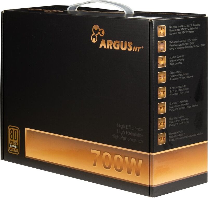 Inter tech argus bps 700 700w voeding 5 orig - Inter-Tech ArgusNT BPS-700 700W Voeding (Black)