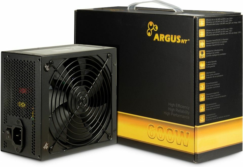 Inter tech argus gps 600 600w voeding 2 orig - Inter Tech Inter-Tech Argus GPS-600 600W Voeding (Black)