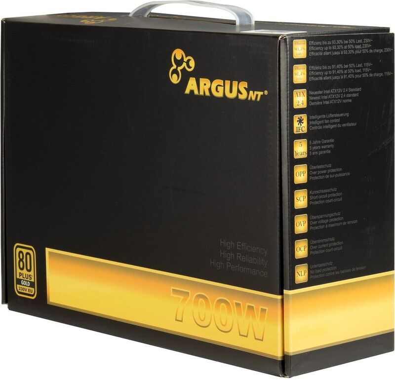 Inter tech argus gps 700 700w voeding 4 orig - Inter-Tech Argus GPS-700 700W Voeding