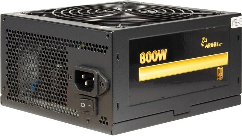 Inter tech argus gps 800 800w voeding 2 orig - Inter-Tech ArgusNT GPS-800 unit 800W Zwart Voeding