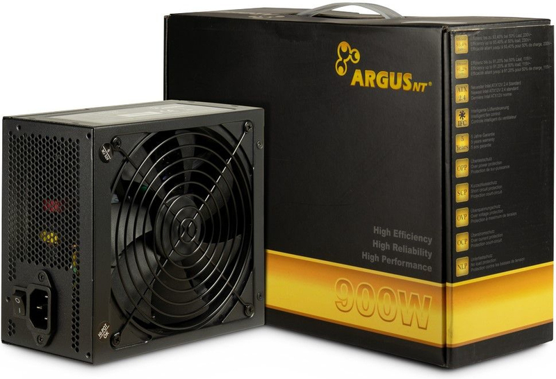 Inter tech argus gps 900 900w voeding 3 orig - Inter-Tech GPS-900 Unit 900W Voeding
