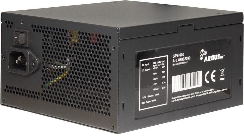Inter tech argus gps 900 900w voeding 4 orig - Inter-Tech GPS-900 Unit 900W Voeding