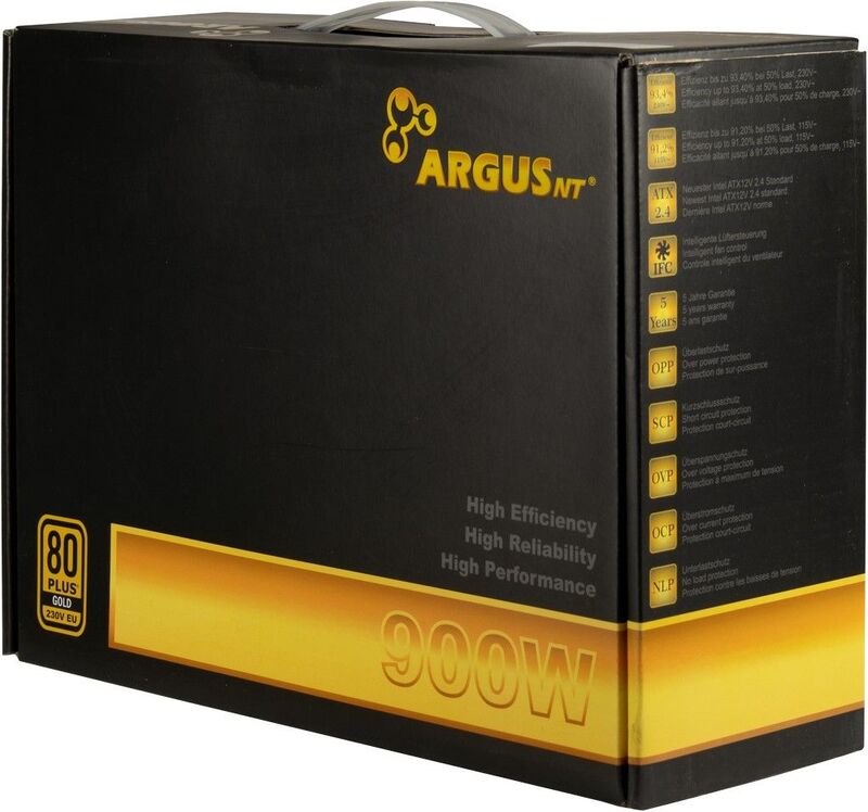 Inter tech argus gps 900 900w voeding 5 orig - Inter-Tech GPS-900 Unit 900W Voeding