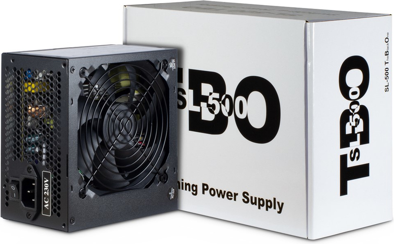 Inter tech sl 500 tbo 500 watt atx 3 orig - Inter-Tech SL-500 TBO 500W Voeding