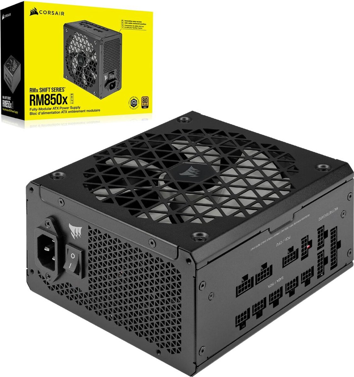 Corsair RM850x SHIFT 850W 80 PLUS Gold Fully Modular ATX Power Supply - afbeelding 3