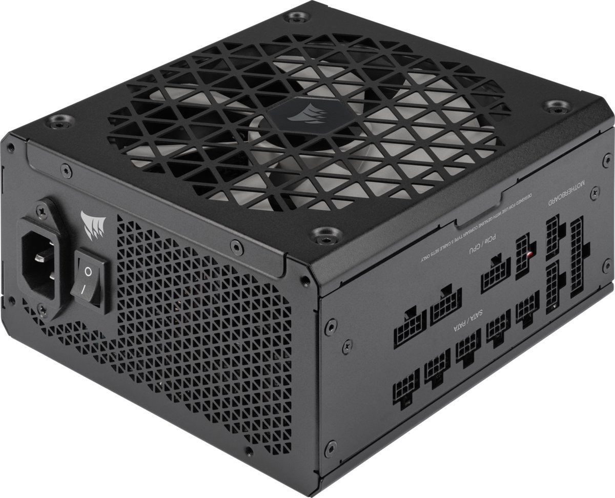 Interne Interne Voeding - Corsair Rm850X Shift 850W - Atx12V 3.0 - 80 Plus Gold - 850 Watt - Modulair - 100-240 Volt Wisselstroom V - Pcie 5.0 - Zwart
