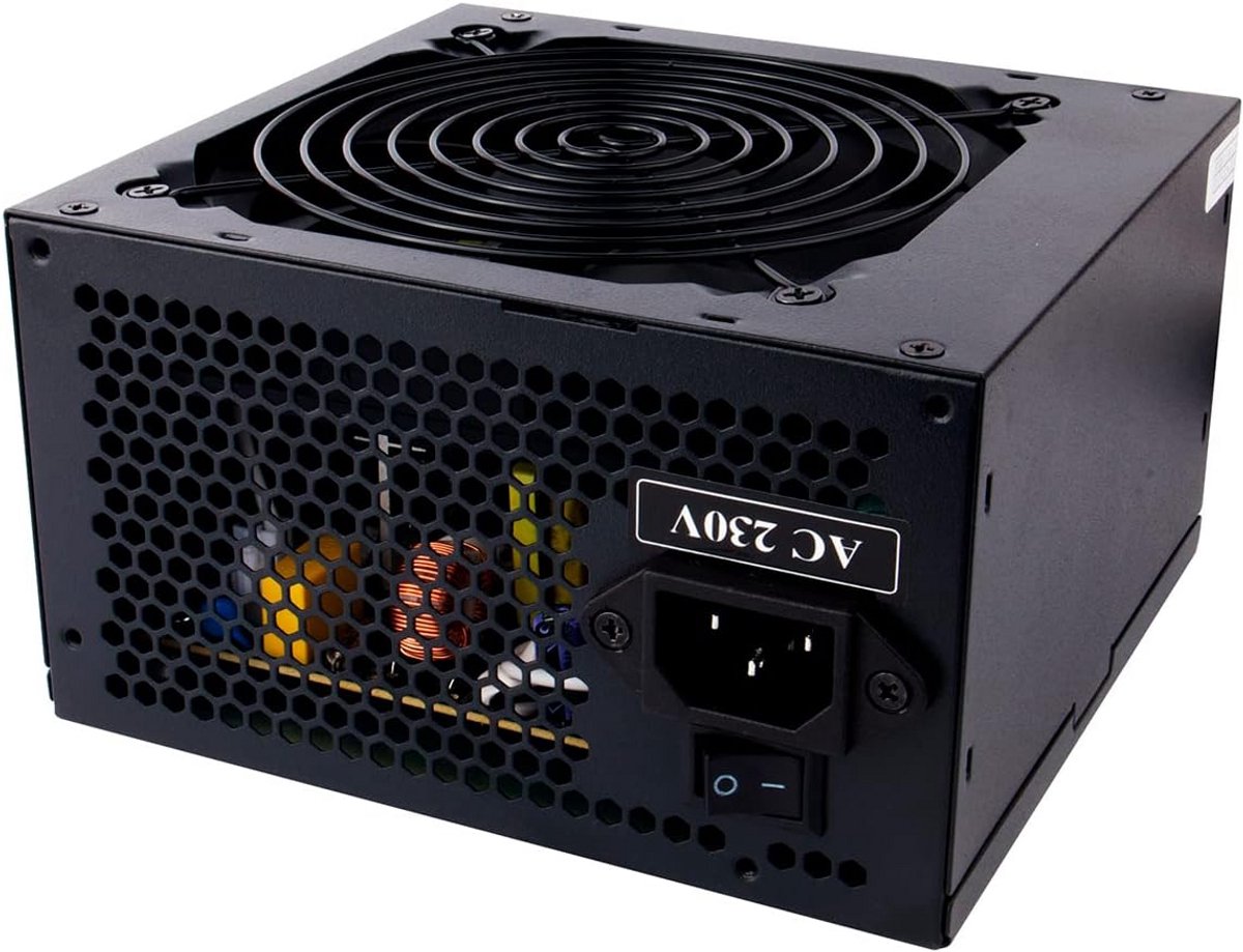 500W ATX Voeding Zwart - afbeelding 4