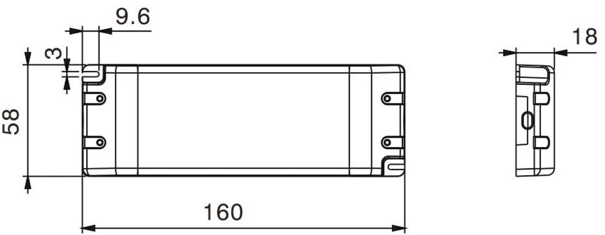 Led voeding 24v 6 25a 150w transfo 1043311 3 orig - LED 150W 24V 6.25A Slim IP20 Voeding Transformer voor Meubelinbouw