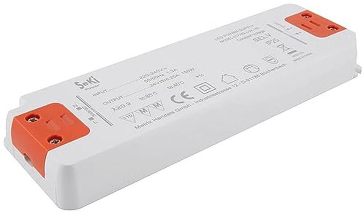 Led voeding 24v 6 25a 150w transfo 1043311 4 orig - LED 150W 24V 6.25A Slim IP20 Voeding Transformer voor Meubelinbouw